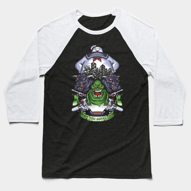 Who You Gonna Call? Baseball T-Shirt by TrulyEpic